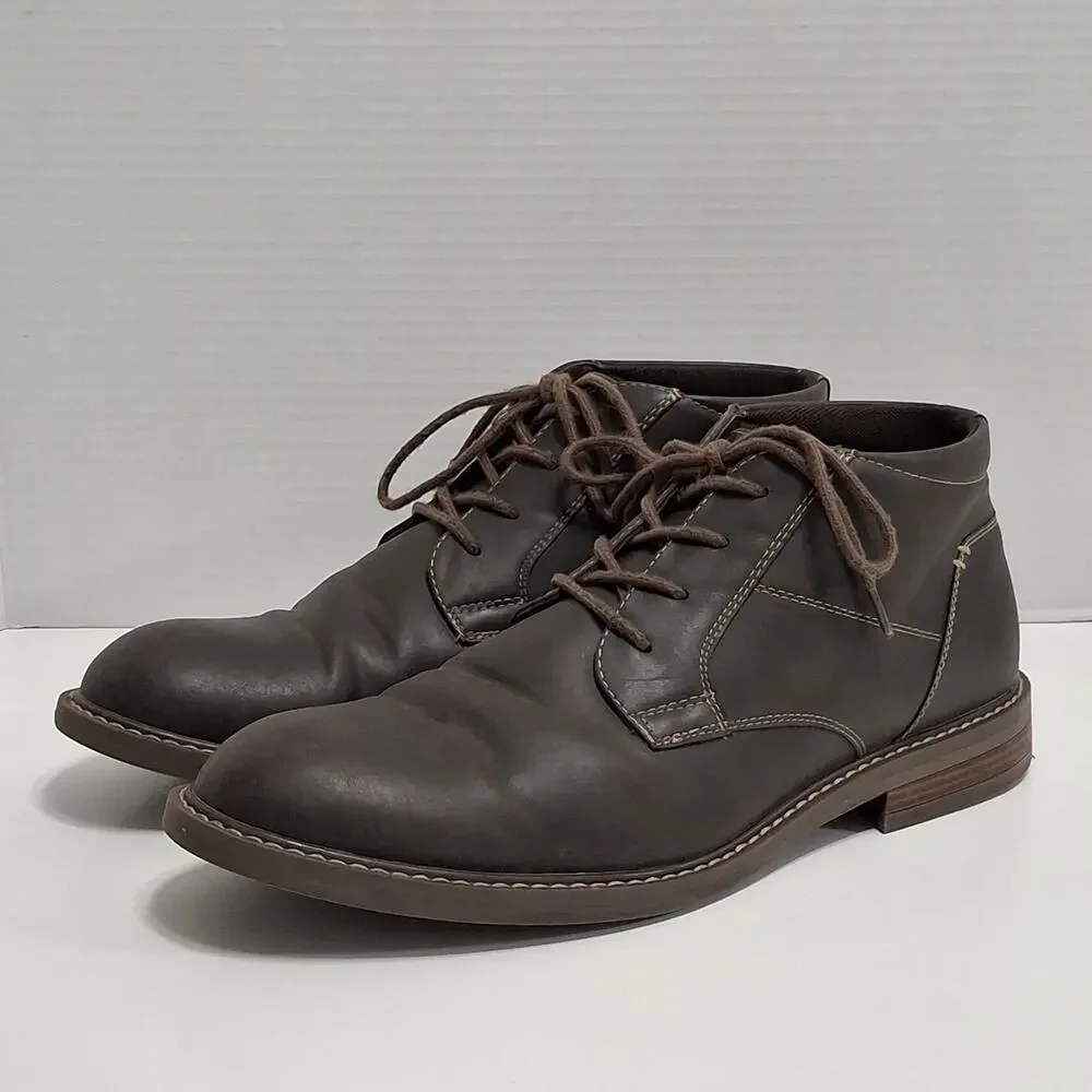 Men's Dexter Comfort Chukka Oxford Boots Memory Foam Size 11
